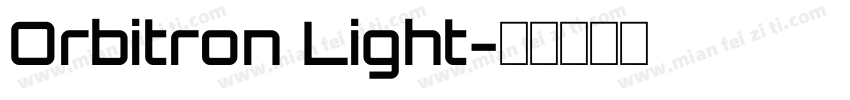 Orbitron Light字体转换